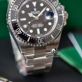 Đồng Hồ Rolex Sea Dweller 43mm 126600-0001 Rep 1:1 Chế Tác Vỏ Bạc Mặt Đen Dây Kim Loại Oyster