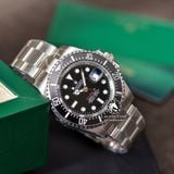 Đồng Hồ Rolex Sea Dweller 43mm 126600-0001 Rep 1:1 Chế Tác Vỏ Bạc Mặt Đen Dây Kim Loại Oyster