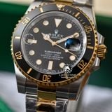 Đồng Hồ Rolex Submariner 126613LN-002 Rep 1:1 Cao Cấp Vỏ Bạc Demi Vàng Kim Mặt Đen Dây Kim Loại Oyster