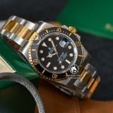 Đồng Hồ Rolex Submariner 126613LN-002 Rep 1:1 Cao Cấp Vỏ Bạc Demi Vàng Kim Mặt Đen Dây Kim Loại Oyster