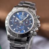 Đồng Hồ Rolex Cosmograph Daytona 116509-0071 Rep 1:1 Cao Cấp Vỏ Bạc Mặt Xanh Dương Dây Kim Loại