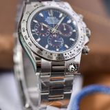 Đồng Hồ Rolex Cosmograph Daytona 116509-0071 Rep 1:1 Cao Cấp Vỏ Bạc Mặt Xanh Dương Dây Kim Loại