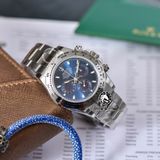 Đồng Hồ Rolex Cosmograph Daytona 116509-0071 Rep 1:1 Cao Cấp Vỏ Bạc Mặt Xanh Dương Dây Kim Loại