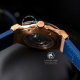 Đồng Hồ Hublot Classic Fusion 42mm Rep 1:1 Chế Tác Vỏ Vàng Hồng Titanium Mặt Số Xanh Dương Chải Tia Dây Cá Sấu 542.OX.7180.LR