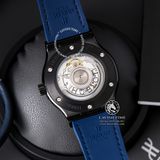 Đồng Hồ Hublot Classic Fusion 42mm Rep 1:1 Chế Tác Vỏ Đen Mặt Số Xanh Dương Chải Tia Dây Cá Sấu 542.CM.7170.LR