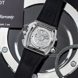 Đồng Hồ Hublot Spirit Of Big Bang 42mm Rep 1:1 Chế Tác Vỏ Bạc Niềng Ceramic Đen Mặt Đen Dây Da Cá Sấu 641.NM.0173.LR