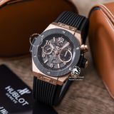 Đồng Hồ Hublot Big Bang Unico 42mm Rep 1:1 Chế Tác Vỏ Vàng Hồng Niềng Ceramic Dây Cao Su 441.OM.1181.RX