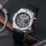Đồng Hồ Hublot Big Bang Unico 42mm Rep 1:1 Chế Tác Vỏ Bạc Mặt Xám Dây Cao Su 441.NX.1171.RX