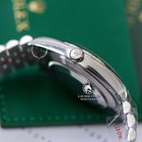 Đồng Hồ Rolex Datejust 41mm 126334-0030 Rep 1:1 Chế Tác Vỏ Bạc Mặt Nếp Gấp Xanh Lá Cọc Số Vạch Dây Kim Loại Jubilee