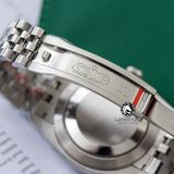 Đồng Hồ Rolex Datejust 41mm 126334-0030 Rep 1:1 Chế Tác Vỏ Bạc Mặt Nếp Gấp Xanh Lá Cọc Số Vạch Dây Kim Loại Jubilee