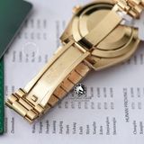 Đồng Hồ Rolex Day-Date 40mm 228238-004 Rep 1:1 Chế Tác Vỏ Bọc Vàng 18K Mặt Đen Cọc Số Đính Đá Baguette Dây Kim Loại