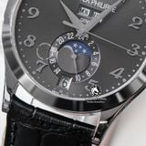 Đồng Hồ Patek Philippe Complications 5396G-014 Rep 1:1 Chế Tác Vỏ Bạc Mặt Xám Cọc Số Học Trò Dây Da