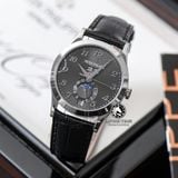 Đồng Hồ Patek Philippe Complications 5396G-014 Rep 1:1 Chế Tác Vỏ Bạc Mặt Xám Cọc Số Học Trò Dây Da