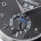 Đồng Hồ Patek Philippe Complications 5396G-014 Rep 1:1 Chế Tác Vỏ Bạc Mặt Xám Cọc Số Học Trò Dây Da