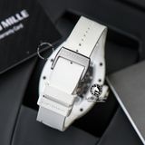 Đồng Hồ Richard Mille RM 055 Bubba Watson Rep 1:1 Chế Tác Vỏ Ceramic Trắng Mặt Skeleton Lộ Cơ Dây Cao Su