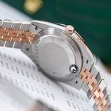 Đồng Hồ Rolex Datejust 41mm 126331-0014 Rep 1:1 Chế Tác Vỏ Demi Bọc Vàng Mặt Xà Cừ Trắng Cọc Số Đính Đá Dây Kim Loại Jubilee