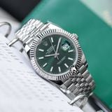 Đồng Hồ Rolex Datejust 41mm 126334-0028 Rep 1:1 Chế Tác Mặt Xanh Lá Mint Green Dây 5 mắt Jubilee