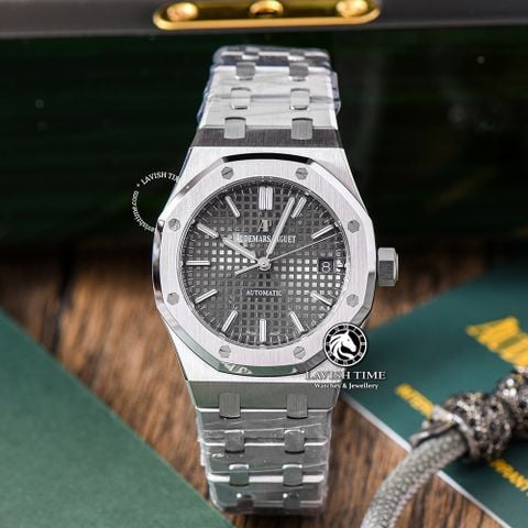 Đồng Hồ Audemars Piguet Royal Oak 37mm 15450ST.OO.1256ST.02 Rep 1:1 Chế Tác Vỏ Bạc Xám Dây Kim Loại