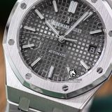 Đồng Hồ Audemars Piguet Royal Oak 37mm 15450ST.OO.1256ST.02 Rep 1:1 Chế Tác Vỏ Bạc Xám Dây Kim Loại