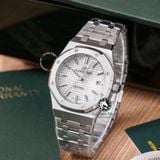 Đồng Hồ Audemars Piguet Royal Oak 37mm 15450ST.OO.1256ST.01 Rep 1:1 Chế Tác Vỏ Bạc Mặt Trắng Dây Kim Loại