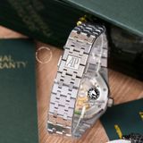 Đồng Hồ Audemars Piguet Royal Oak 37mm 15450ST.OO.1256ST.01 Rep 1:1 Chế Tác Vỏ Bạc Mặt Trắng Dây Kim Loại