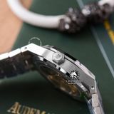 Đồng Hồ Audemars Piguet Royal Oak 37mm 15450ST.OO.1256ST.01 Rep 1:1 Chế Tác Vỏ Bạc Mặt Trắng Dây Kim Loại