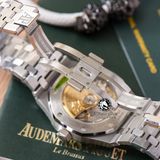 Đồng Hồ Audemars Piguet Royal Oak 37mm 15450ST.OO.1256ST.01 Rep 1:1 Chế Tác Vỏ Bạc Mặt Trắng Dây Kim Loại