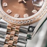 Đồng Hồ Rolex Datejust 31mm M278381RBR-0028 Rep 1:1 Chế Tác Mặt Nâu Chocolate Dây Demi Vàng Hồng Jubilee 5 mắt