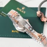 Đồng Hồ Rolex Datejust 31mm M278381RBR-0028 Rep 1:1 Chế Tác Mặt Nâu Chocolate Dây Demi Vàng Hồng Jubilee 5 mắt