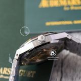 Đồng Hồ Audemars Piguet Royal Oak 37mm 15450ST.OO.1256ST.03 Rep 1:1 Chế Tác Vỏ Bạc Mặt Xanh Dương Dây Kim Loại