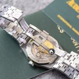 Đồng Hồ Audemars Piguet Royal Oak 37mm 15450ST.OO.1256ST.03 Rep 1:1 Chế Tác Vỏ Bạc Mặt Xanh Dương Dây Kim Loại