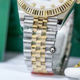 Đồng Hồ Rolex Datejust 41mm 126333-0018 Rep 1:1 Chế Tác Bọc Vàng Kim Mặt Số Độ Xà Cừ Vân Mây Cọc Số Kim Cương Thiên Nhiên Dây 5 mắt Jubilee