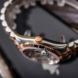 Đồng Hồ Rolex Datejust 36mm 116231 Rep 1:1 Cao Cấp Vỏ Demi Vàng Hồng Mặt Vi Tính Bạc Cọc Số Đính Đá Dây Kim Loại Julibee