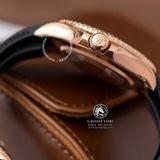 Đồng Hồ Rolex Yacht-Master 40mm 126655-0002 Rep 1:1 Cao Cấp Vỏ Vàng Hồng Mặt Đen Dây Cao Su