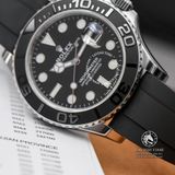 Đồng Hồ Rolex Yacht-Master 40mm 226659-0002 Rep 1:1 Cao Cấp Vỏ Bạc Mặt Đen Dây Cao Su