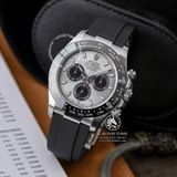 Đồng Hồ Rolex Cosmograph Daytona 116519LN-0037 Rep 1:1 Chế Tác Vỏ Bạc Mặt Xám Dây Cao Su