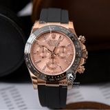 Đồng Hồ Rolex Cosmograph Daytona 116515LN Rep 1:1 Chế Tác Vỏ Vàng Hồng Mặt Hồng Dây Cao Su