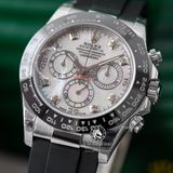 Đồng Hồ Rolex Cosmograph Daytona 116519LN-0026 Rep 1:1 Cao Cấp Vỏ Bạc Mặt Xà Cừ Trắng Dây Cao Su