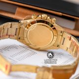 Đồng Hồ Rolex Cosmograph Daytona 116508-0008 Rep 1:1 Cao Cấp Vỏ Vàng Kim Mặt Đen Dây Kim Loại