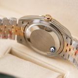 Đồng Hồ Rolex Datejust 36mm 126233-0045 Rep 1:1 Chế Tác Vỏ Bọc Vàng Mặt Gấp Nếp Vàng Cọc Số Đính Đá Dây Kim Loại Jubilee