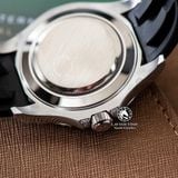 Đồng Hồ Rolex Yacht-Master 42mm 226679TBR Rep 1:1 Chế Tác Vỏ Bạc Đính Đá Pave Mặt Đen Dây Cao Su