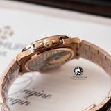 Đồng Hồ Patek Philippe Nautilus 5712R-001 Rep 1:1 Chế Tác Vỏ Vàng Hồng Mặt Nâu Dây Kim Loại