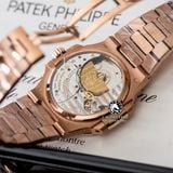 Đồng Hồ Patek Philippe Nautilus 5712R-001 Rep 1:1 Chế Tác Vỏ Vàng Hồng Mặt Nâu Dây Kim Loại