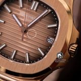 Đồng Hồ Patek Philippe Nautilus 5711R-001 Rep 1:1 Chế Tác Vỏ Vàng Hồng Mặt Nâu Dây Kim Loại