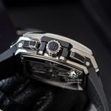 Đồng Hồ Hublot Spirit Of Big Bang 42mm Rep 1:1 Chế Tác Vỏ Bạc Mặt Đen Dây Da Cá Sấu 601.NX.0173.LR