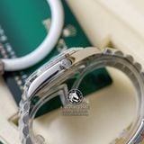 Đồng Hồ Rolex Day-Date 40mm 228396TBR-0002 Rep 1:1 Cao Cấp Vỏ Bạc Niềng Bezel Đính Đá Baugette Mặt Xanh Bằng Cọc Số Đính Đá Baguette Dây Kim Loại