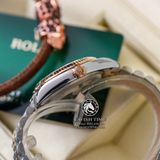 Đồng Hồ Rolex Datejust 36mm 126231-0025 Rep 1:1 Cao Cấp Vỏ Demi Vàng Hồng Mặt Nâu Chocolate Cọc Số Đính Đá Dây Kim Loại Julibee