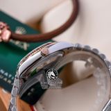 Đồng Hồ Rolex Datejust 36mm 126231-0019 Rep 1:1 Chế Tác Vỏ Demi Bọc Vàng Mặt Đen Cọc Số Đính Đá Dây Kim Loại Jubilee