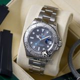 Đồng Hồ Rolex Yacht-Master 40mm 126622-0001 Rep 1:1 Cao Cấp Vỏ Bạc Mặt Xám Dây Kim Loại