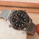 Đồng Hồ Omega Seamaster Diver 300M James Bond 007 No Time To Die 42 mm 210.90.42.20.01.001 Rep 1:1 Chế Tác Vỏ Bạc Mặt Đen Dây Kim Loại